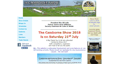 Desktop Screenshot of camborne-show.org.uk